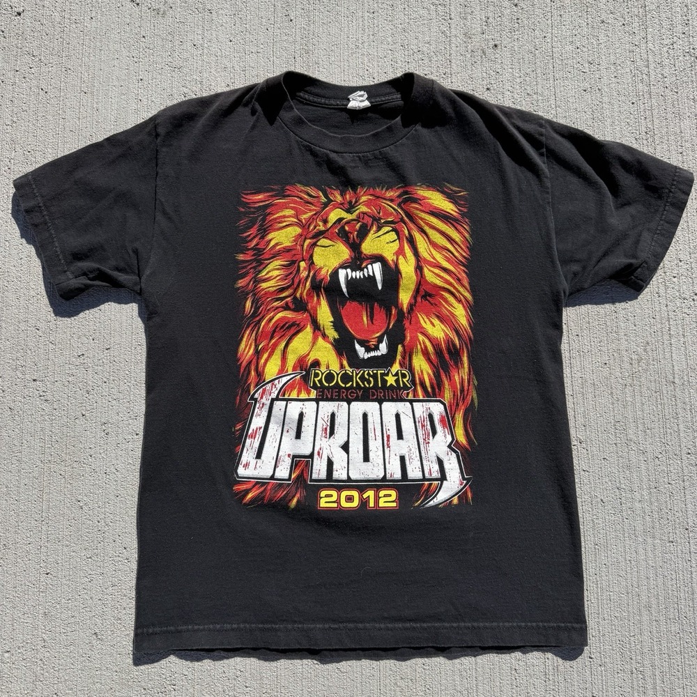 Uproar 2012 Festival Rockstar Tour T-Shirt Y2K Size Medium With Back Hit